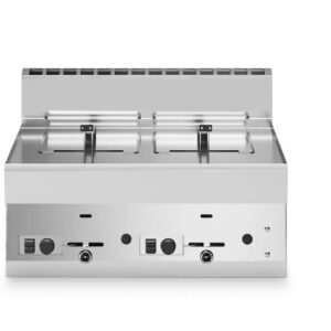 GAS FRYERS FUN 650 Gas fryer, 2 wells 8+8 liters, top