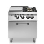 Gas solid top, ROC 700 2 burners, gas oven